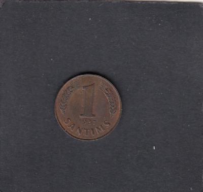 Beschrijving: 1 Santims 